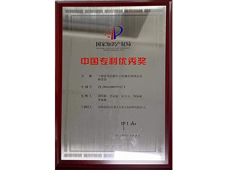 中国专利优秀奖
